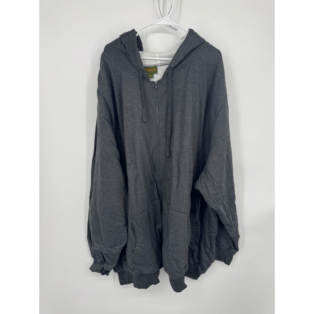 NWOT Boulder Creek Fleece Hoodie Women's 8XL Gray‎ Full-Zip Relaxed Fit Preppy
